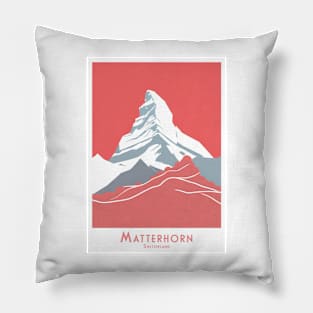 Majestic Matterhorn - Swiss Alpine Glory Pillow