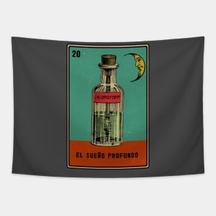 Vintage Loteria Chloroform Tapestry