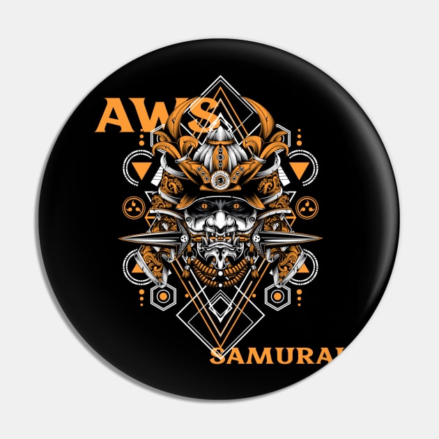 AWS Samurai Pin by Cyber Club Tees