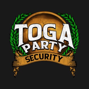 Funny Toga Party Security Guard Greek Wreath T-Shirt