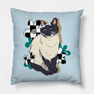 Floral cat Pillow