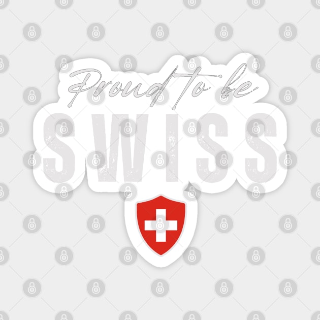 Proud swiss, Switzerland flag Magnet by eka123