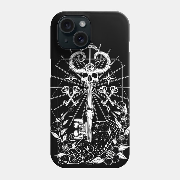 The Skeleton Key Phone Case by Von Kowen