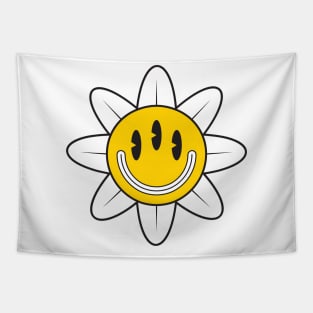 Smiling tie dye daisy Tapestry