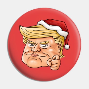 Trump Santa Hat Pin