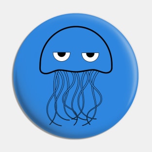 Salty Bored Squid Pin