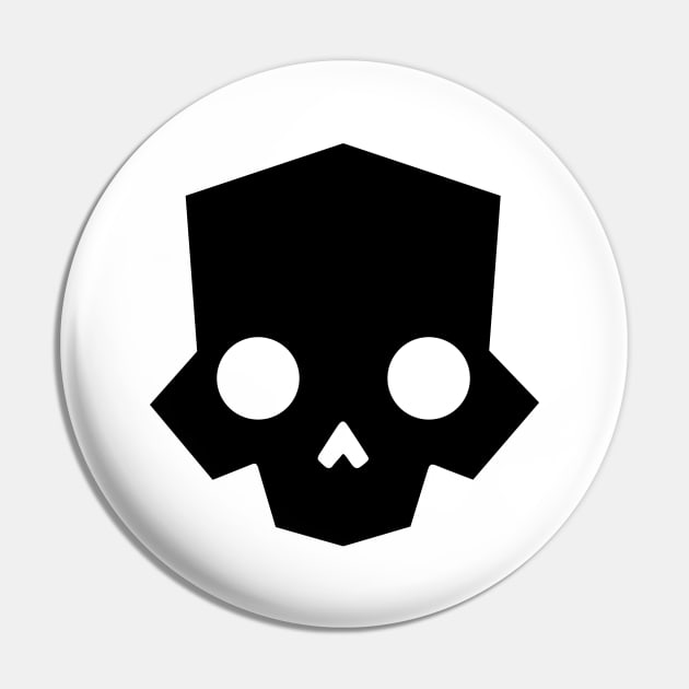 Skull logo (black) Pin by JamesCMarshall