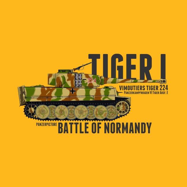 Tiger I 224 Battle of Normandy by Panzerpicture