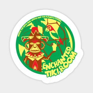 Enchanted Tiki Room (green, red, yellow) Magnet