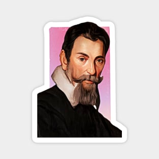 Italian Composer Claudio Monteverdi illustration Magnet