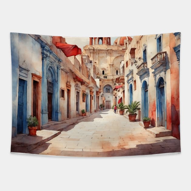 Santa Maria del Rio San Luis Potosi Mexico Vintage Tourism Travel Tapestry by TravelersGems