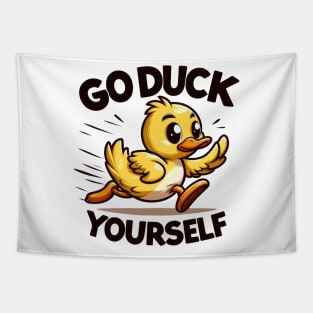 Funny duck, Go Duck Yourself! Tapestry