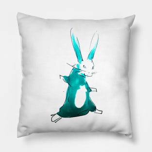 Crazy halloween rabbit Pillow