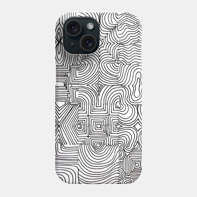 LineWork7 Phone Case by KreativCorner