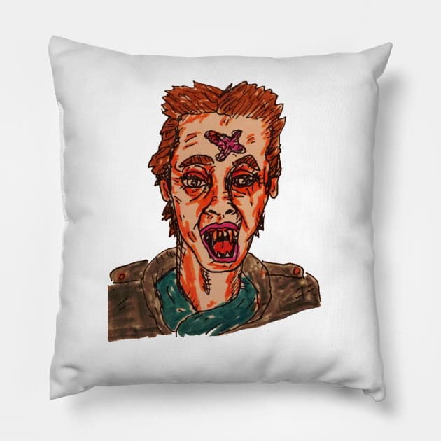 Evil Ed, fright night Pillow by MattisMatt83