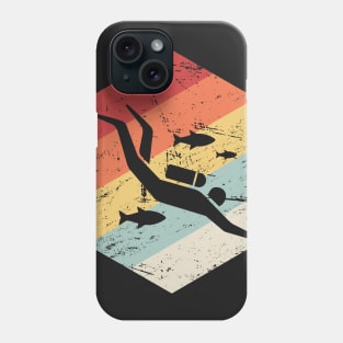 Retro 70s Scuba Diver Icon Phone Case