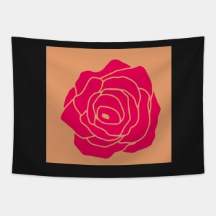 pink rose Tapestry