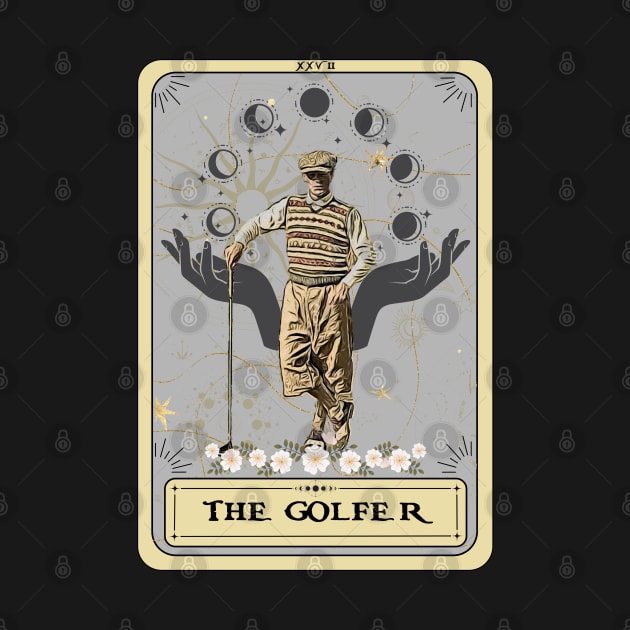 The Golfer Tarot Card, Golf Player by AlquimiaDesign