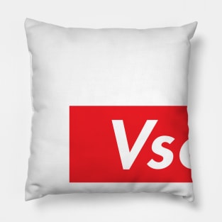 Vsco Girl Red And White Girls Pillow