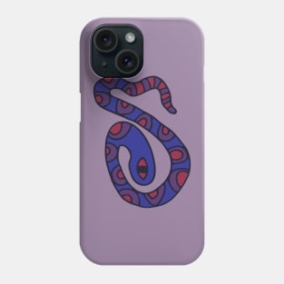 MYSTERIOUS SNAKE Spotted Purple Blue Red Reptile from my Cabinet of Curiosities - UnBlink Studio by Jackie Tahara Phone Case