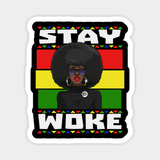 Black Lives Matter Stay Woke Magnet