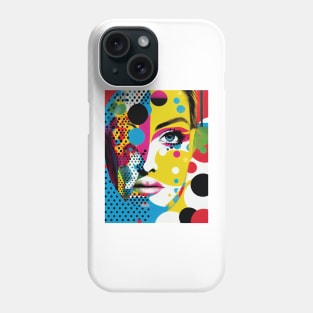 Modern woman in pop-art style Phone Case