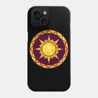 Atlantean Sun on Purple Phone Case