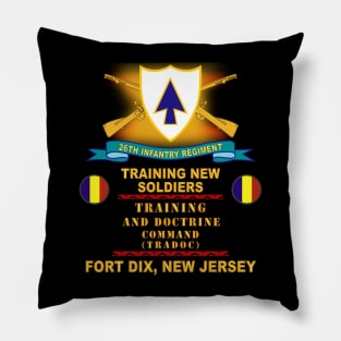 26th Infantry Regiment - DUI w Br - Ribbon - TOP - Ft Dix w TRADOC  X 300 Pillow