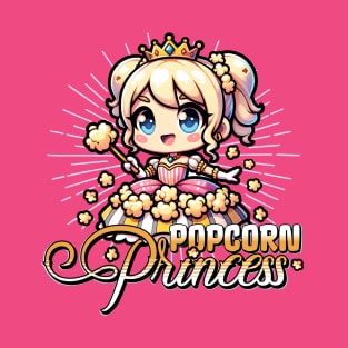 Popcorn Lover and Princess of Popcorns T-Shirt