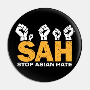 Stop Asian Hate Crimes asian community supporter Pin