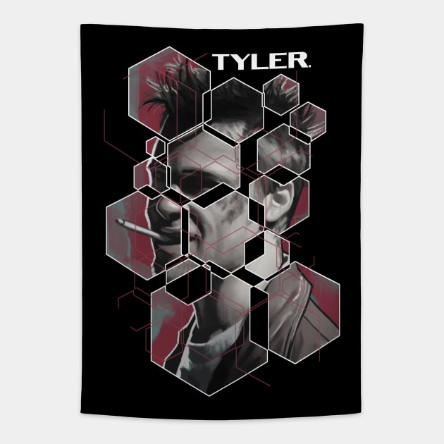 Tyler poligonal Tapestry by RataGorrata