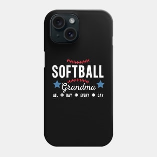 Softball Grandma - all day every day Phone Case