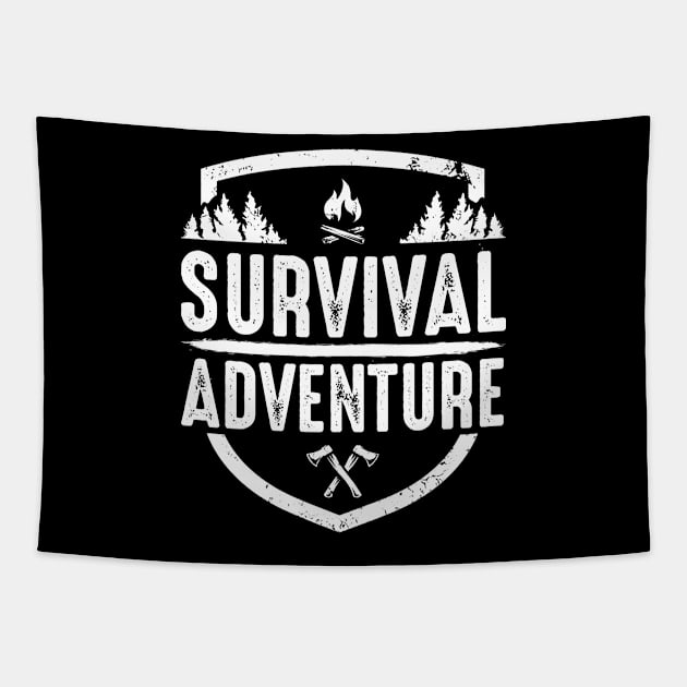 Survival Bushcraft Outdoor Camping Gift Tapestry by bigD