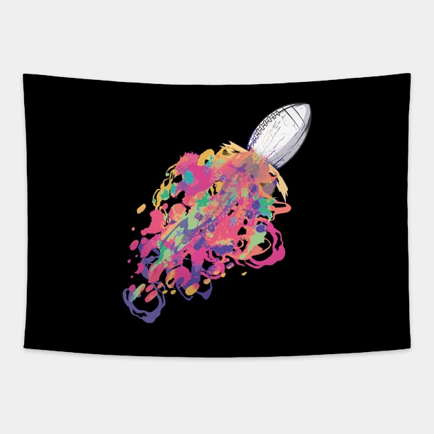 Colorful American Football Tapestry by The Urban Attire Co. ⭐⭐⭐⭐⭐