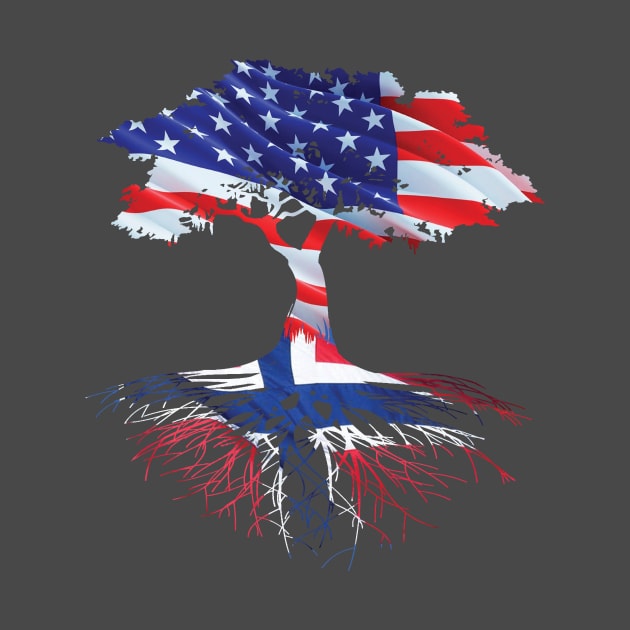 Norwegian American Heritage Tree Gift by Bobtees