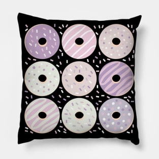 Cute pastel donuts Pillow