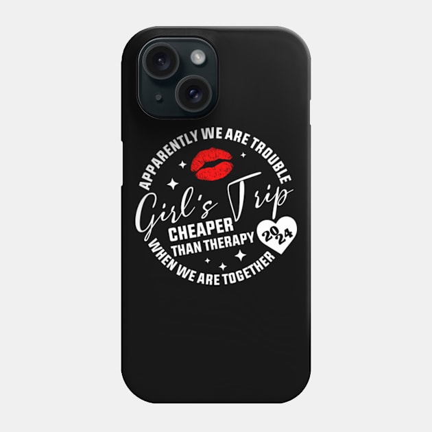 Girl's Trip Cheaper Than Therapy Phone Case by GreenCraft