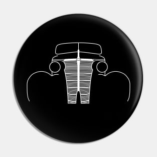 1938 Chevy Master classic car outline graphic (white) Pin