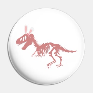 T Rex Fossil with bunny ears Pin