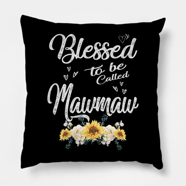 mothers day blessed to be called mawmaw Pillow by Bagshaw Gravity