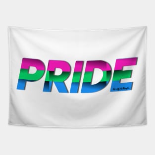 LGBTQ+ PRIDE: Polysexual Pride Flag Tapestry