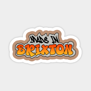 Made in Brixton I Garffiti I Neon Colors I Orange Magnet