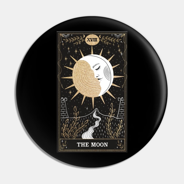 The Moon Tarot Card Pin by moonlobster