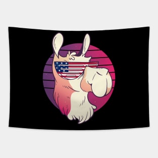 Llamerica funny llama funny alpaca america Tapestry