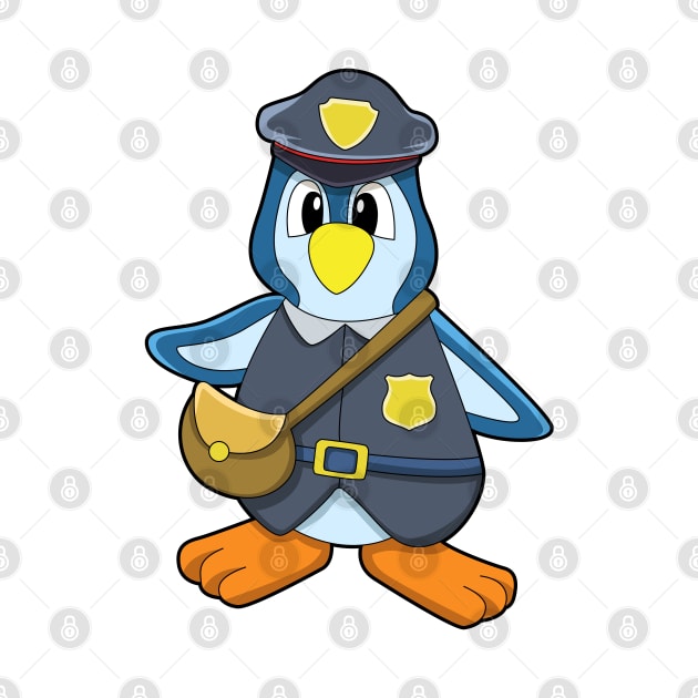 Penguin as Policewoman with Handbag by Markus Schnabel