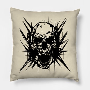 punk skull Pillow