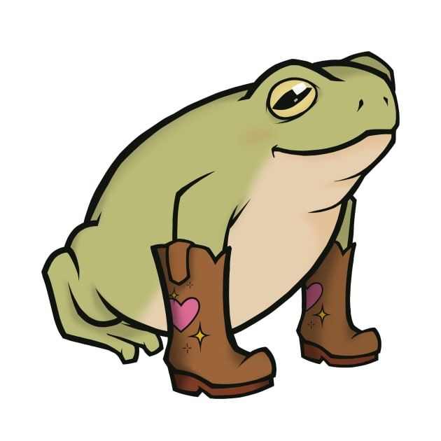 Cowboy Boots Frog by saltuurn