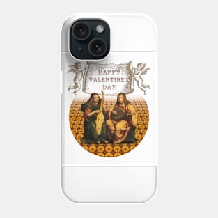 Happy Valentines Day Cupid and Serenade Band Phone Case