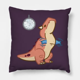 Dancing Carnotaurus Disco Dance Cute Dinosaur Pillow