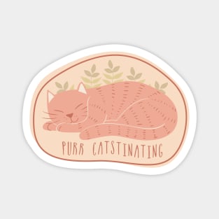 Purr Catstinating Magnet